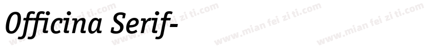 Officina Serif字体转换